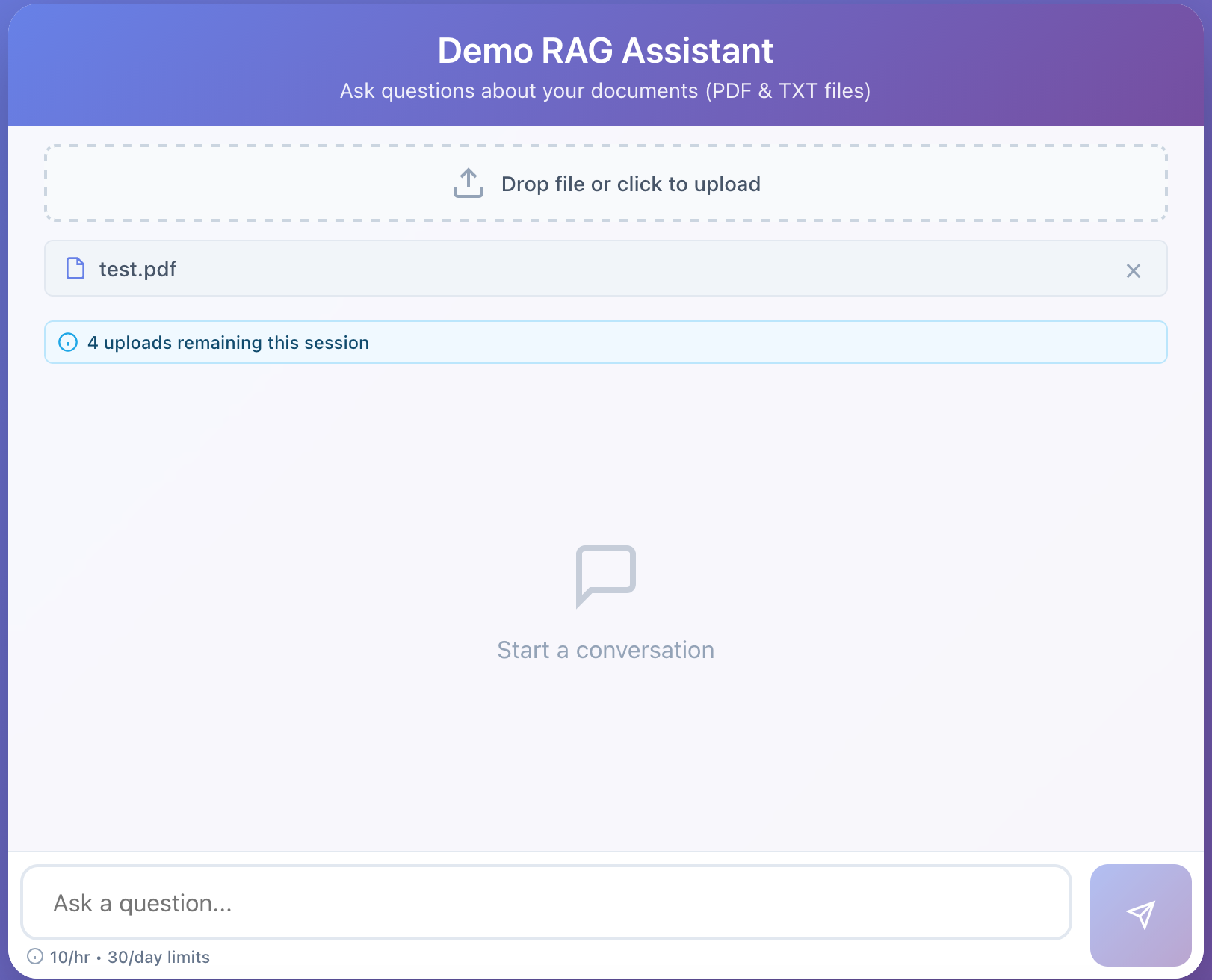 Demo RAG Assistant